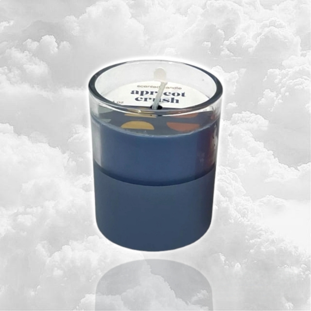 Votive Glass Apricot Crush Scented Candle 3.4oz/95g